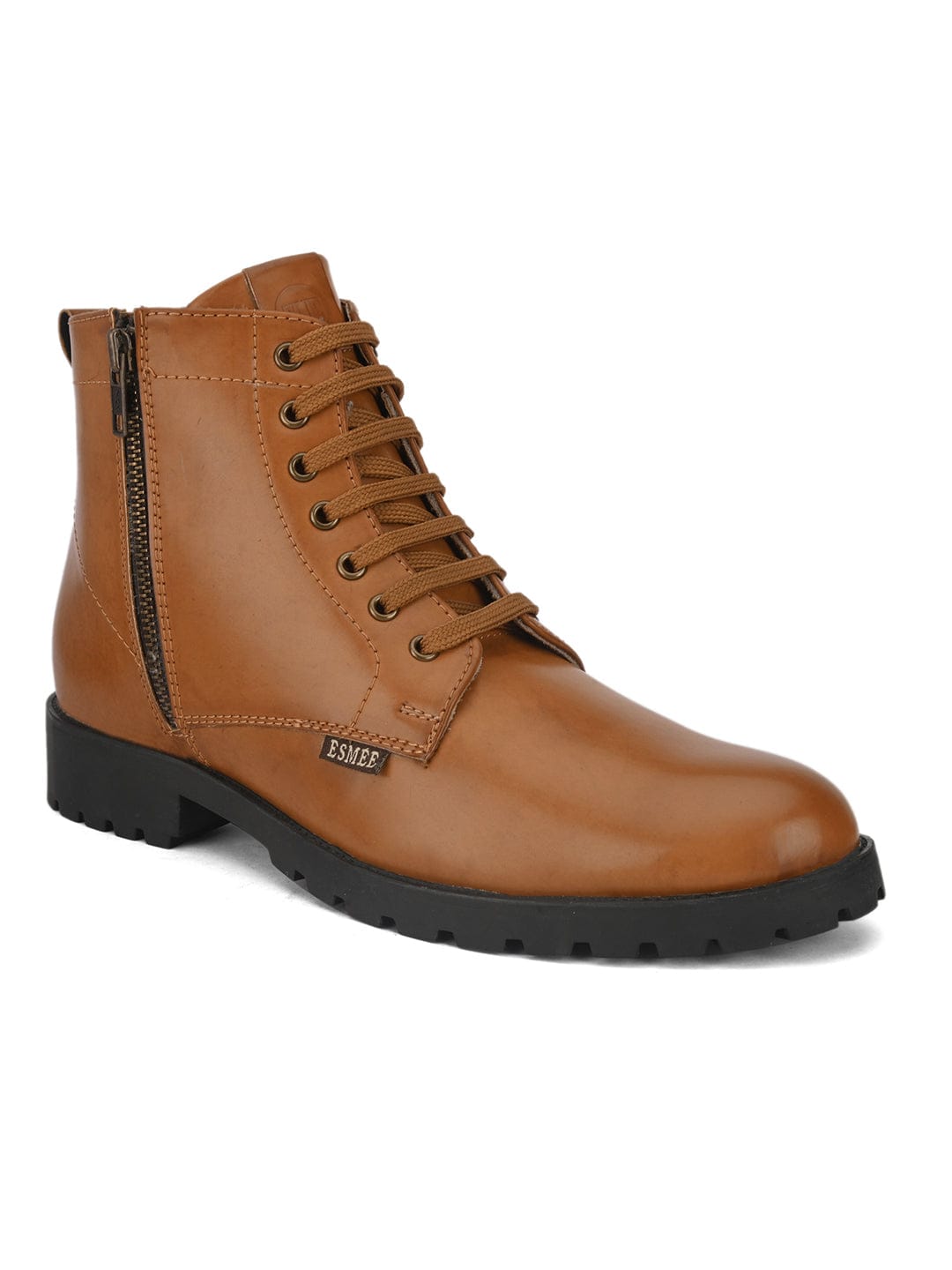 OLIVER ZIP-UP CASUAL BOOTS- Tan