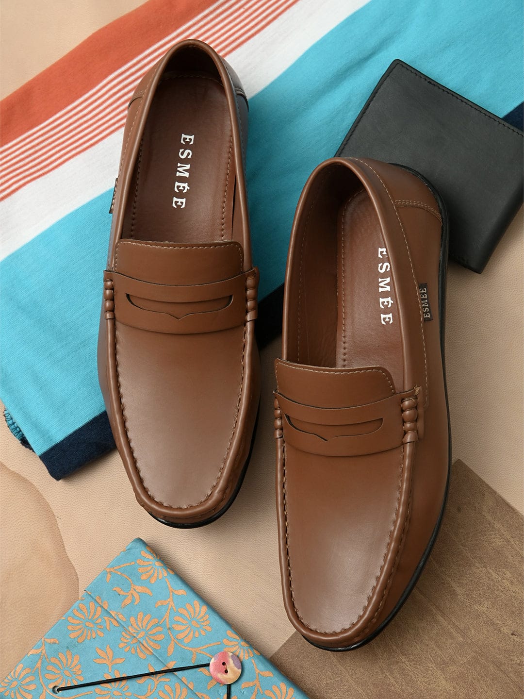 MAPS CASUAL LOAFERS - Tan