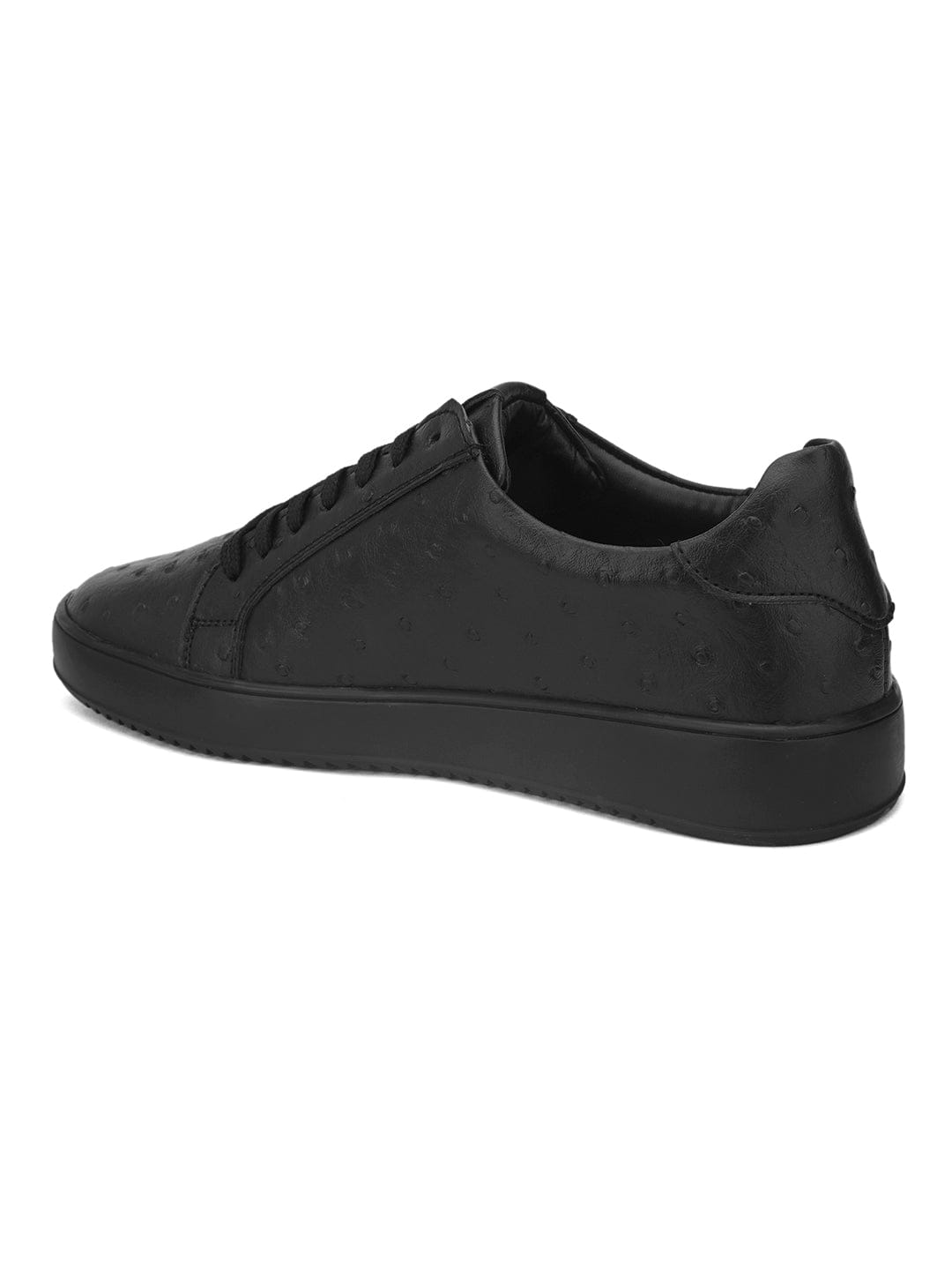 OSTRICH PATTERN SPORTY SNEAKERS SHOES- ES-20 - Black