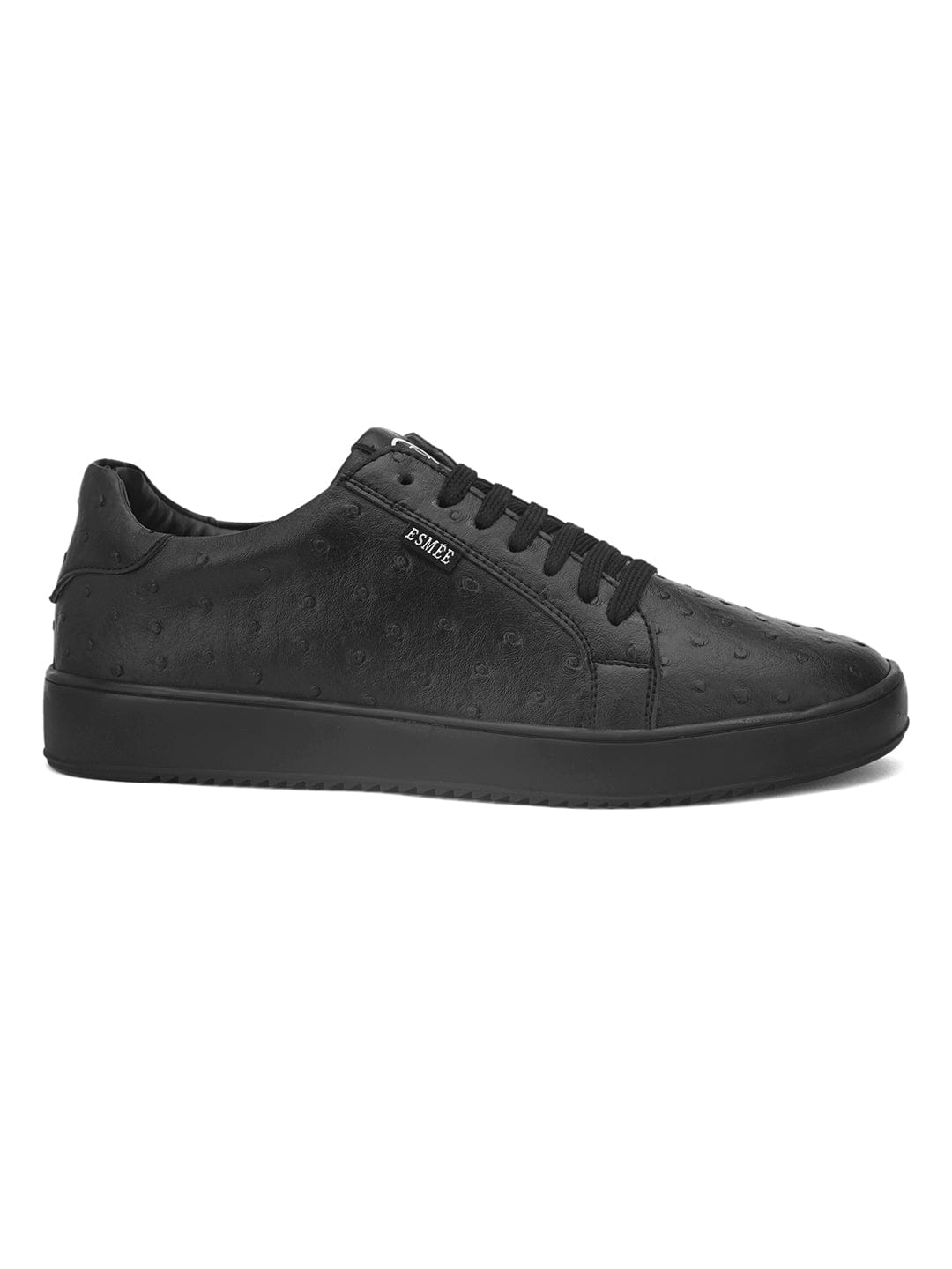 OSTRICH PATTERN SPORTY SNEAKERS SHOES- ES-20 - Black