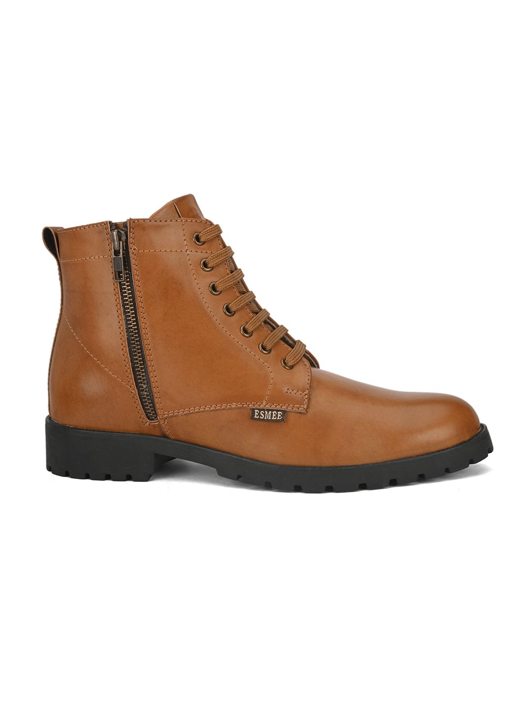 OLIVER ZIP-UP CASUAL BOOTS- Tan