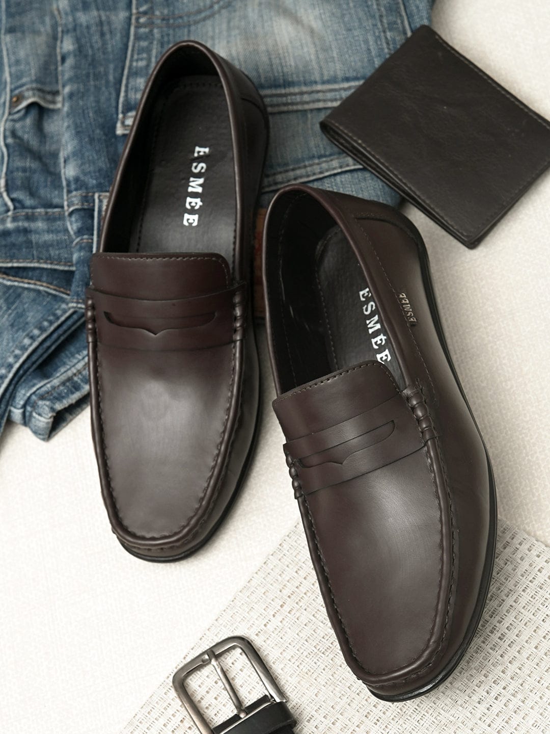 MAPS CASUAL LOAFERS - Brown