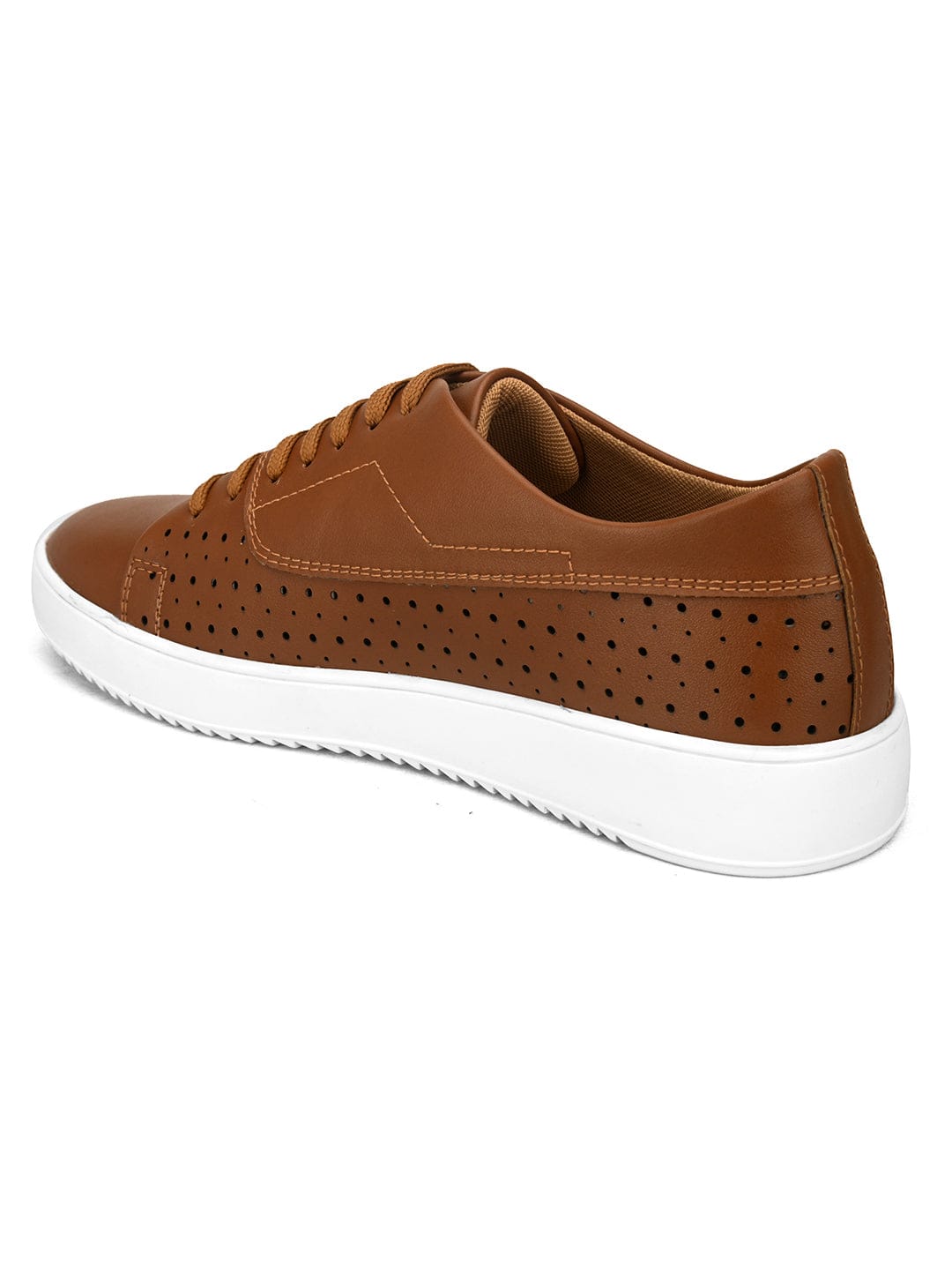 LACE UP  CASUAL SNEAKERS SHOES- ES-15 - Tan