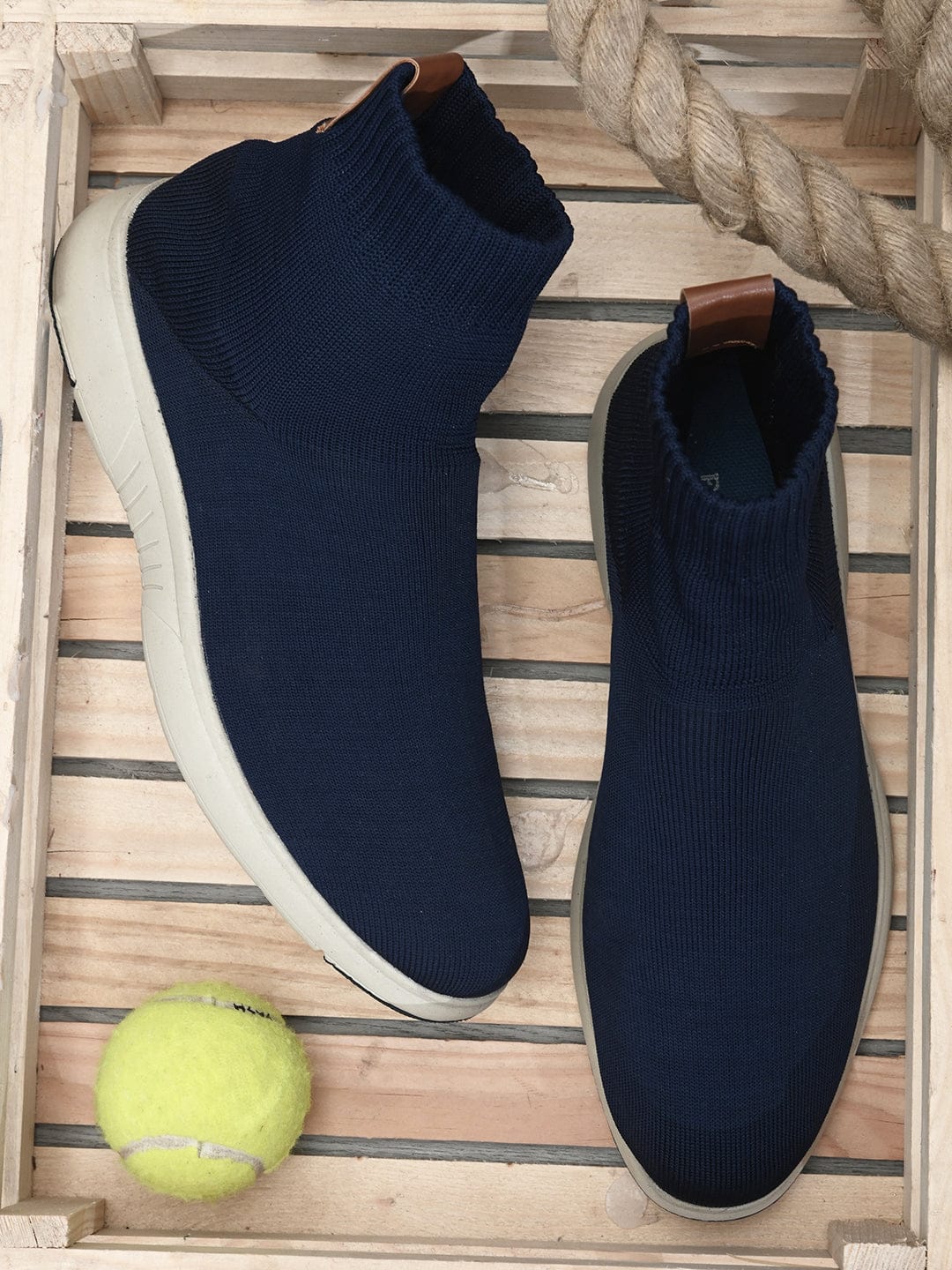 SUPER COMFORT KNITTED SNEAKERS- ADAM - Navy