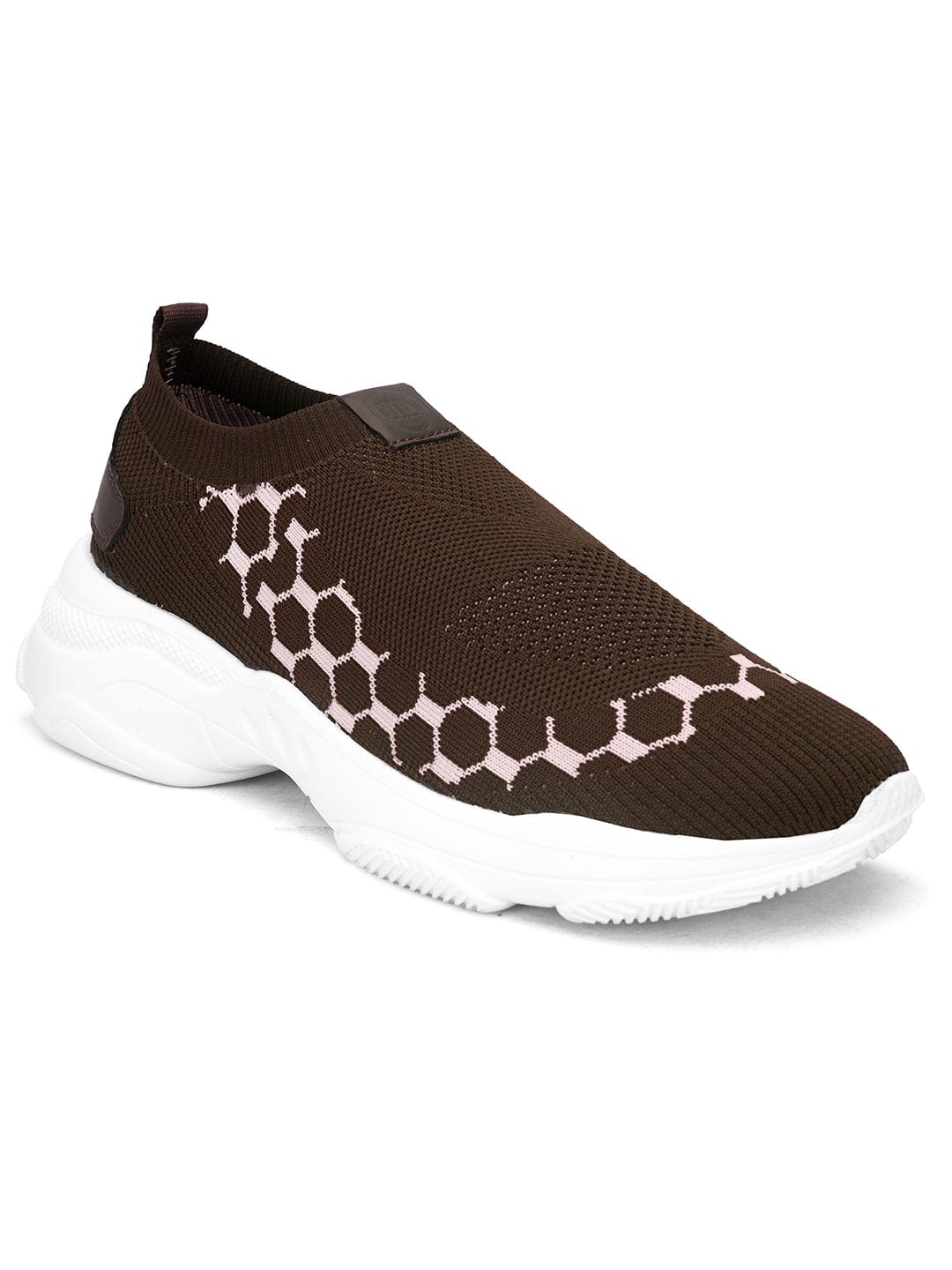 PRONKIT SPORTS SLIP ON RUNNING SHOES- B-503 - Brown