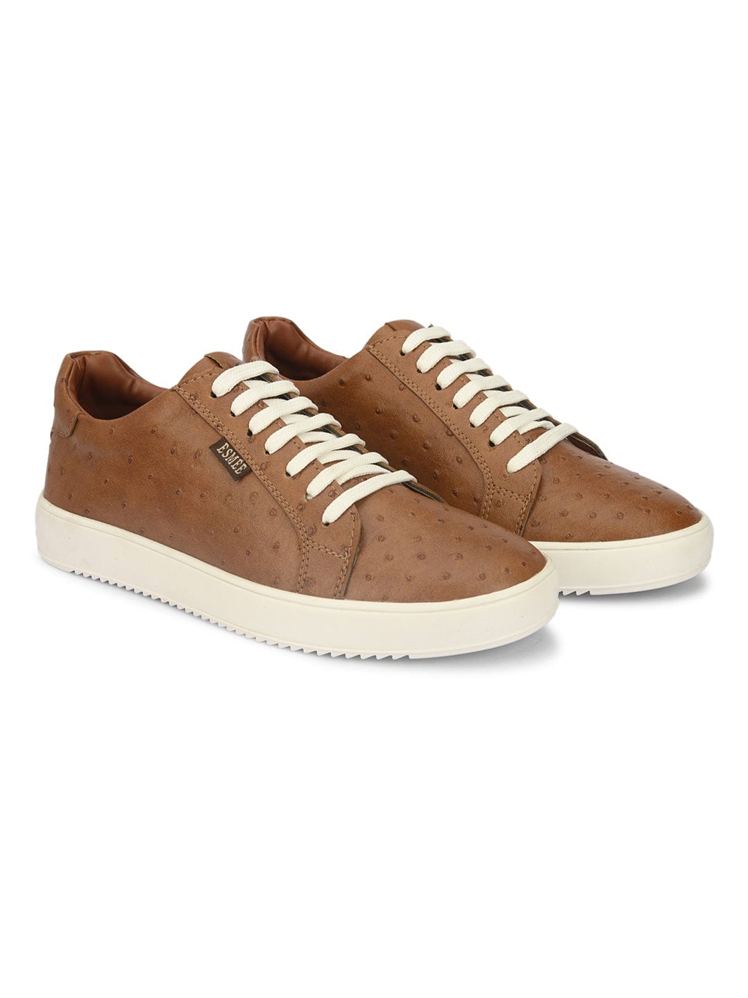 OSTRICH PATTERN SPORTY SNEAKERS SHOES- ES-20 - Tan