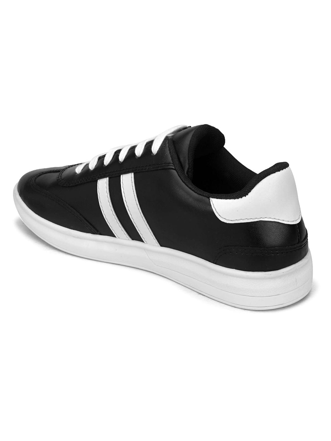 LACE UP CASUAL SNEAKERS-5001 - Black