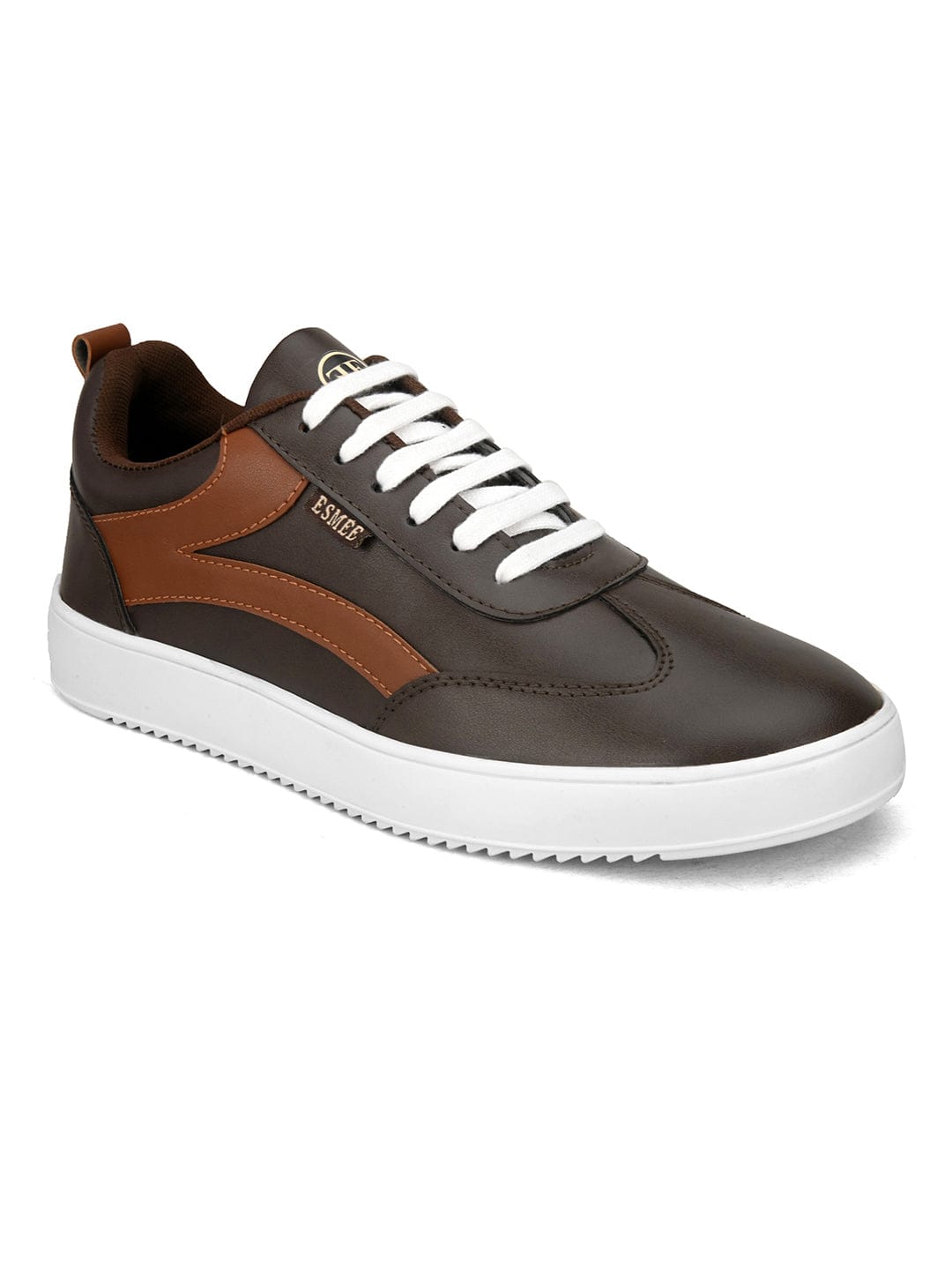 LACE UP COMFORT SNEAKERS SHOES- ES-02 - Brown