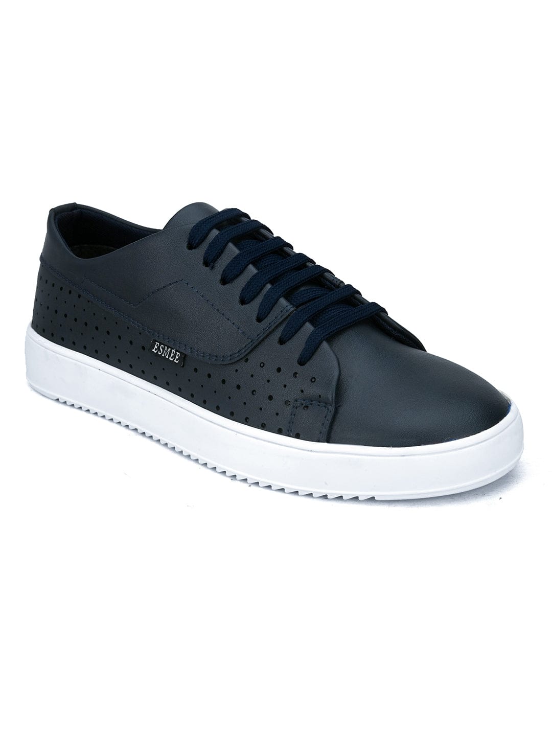 LACE UP  CASUAL SNEAKERS SHOES- ES-15 - Navy