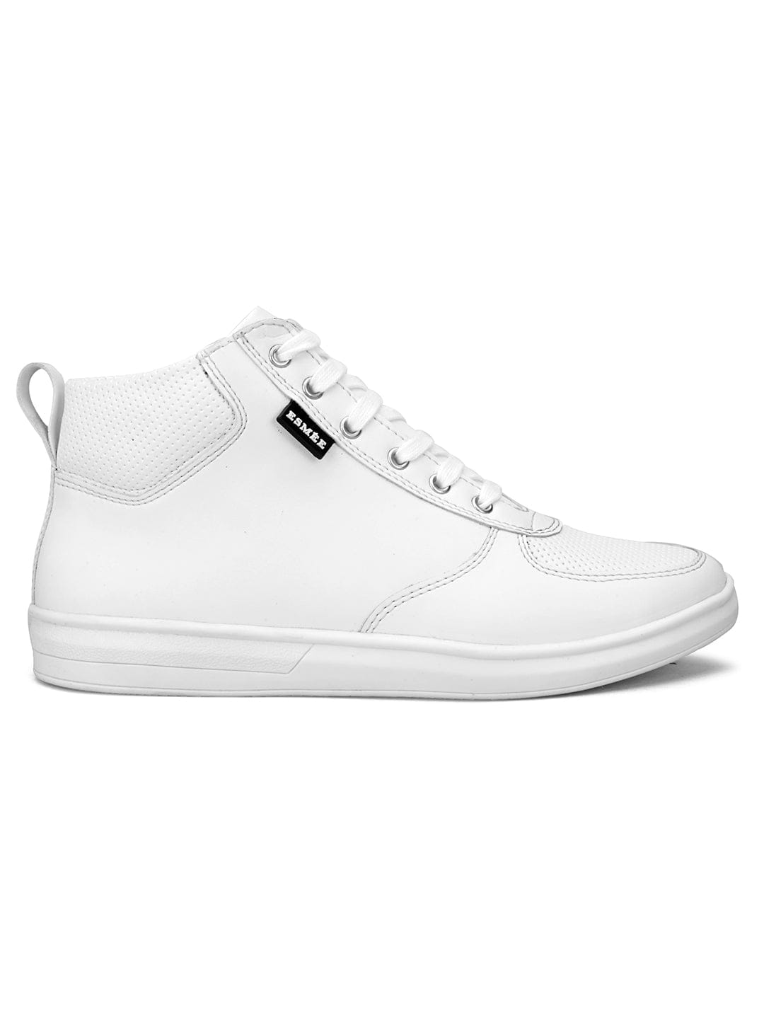 LACE-UP ANKLE SPORTY SNEAKERS-5002- White