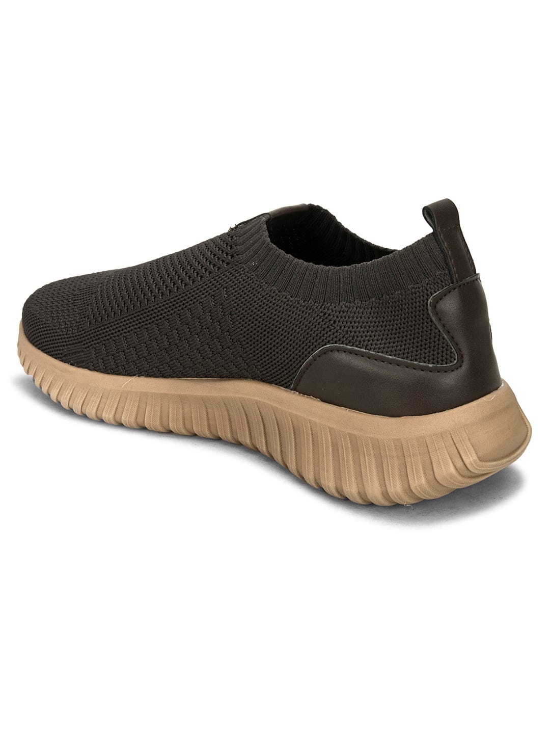 PROKNIT SLIP-ONS RUNNING SPORTS SNEAKERS - B-501 - Brown